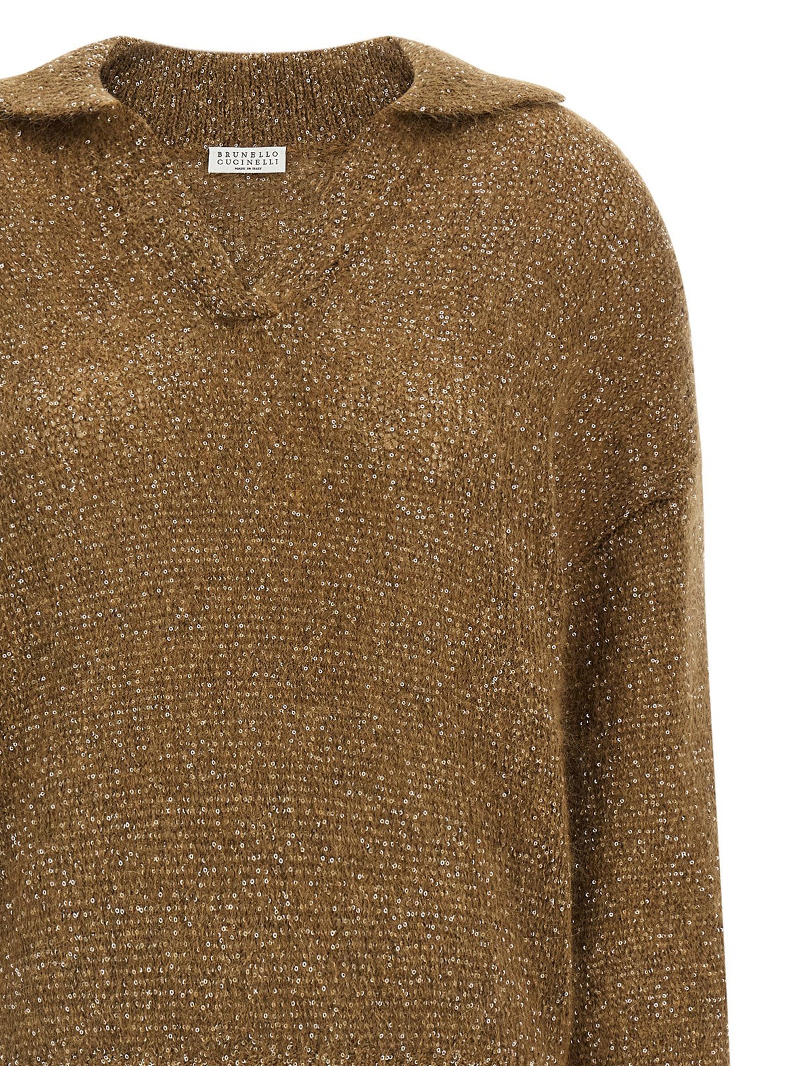 Brunello Cucinelli Brown Polyamide Polo Shirt Brunello Cucinelli