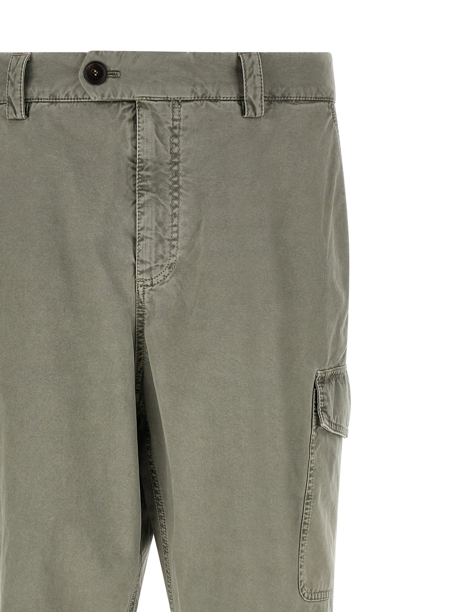 Brunello Cucinelli Bicolor Cotton Cargo Pants Brunello Cucinelli