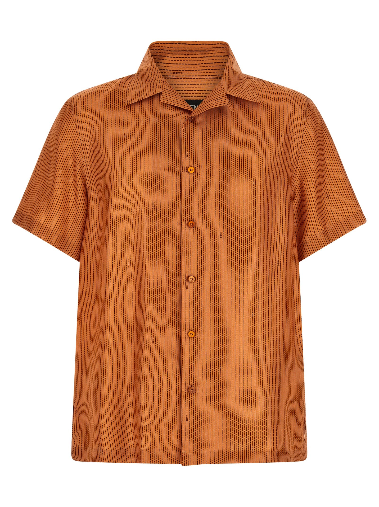 Fendi Orange Silk Blouse Fendi