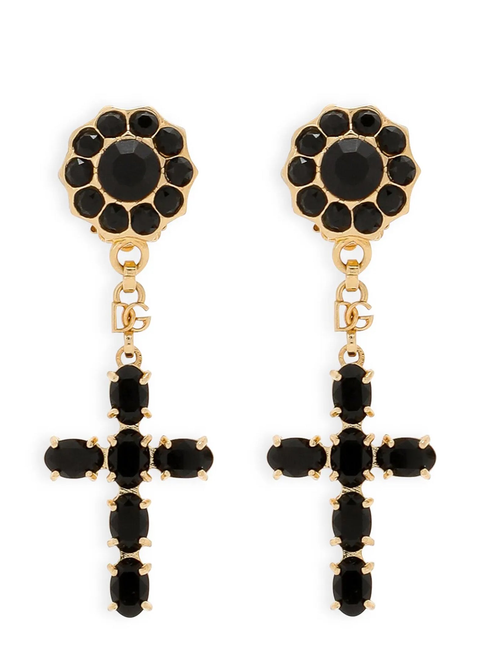 Dolce & Gabbana Gold Brass Earrings Dolce & Gabbana