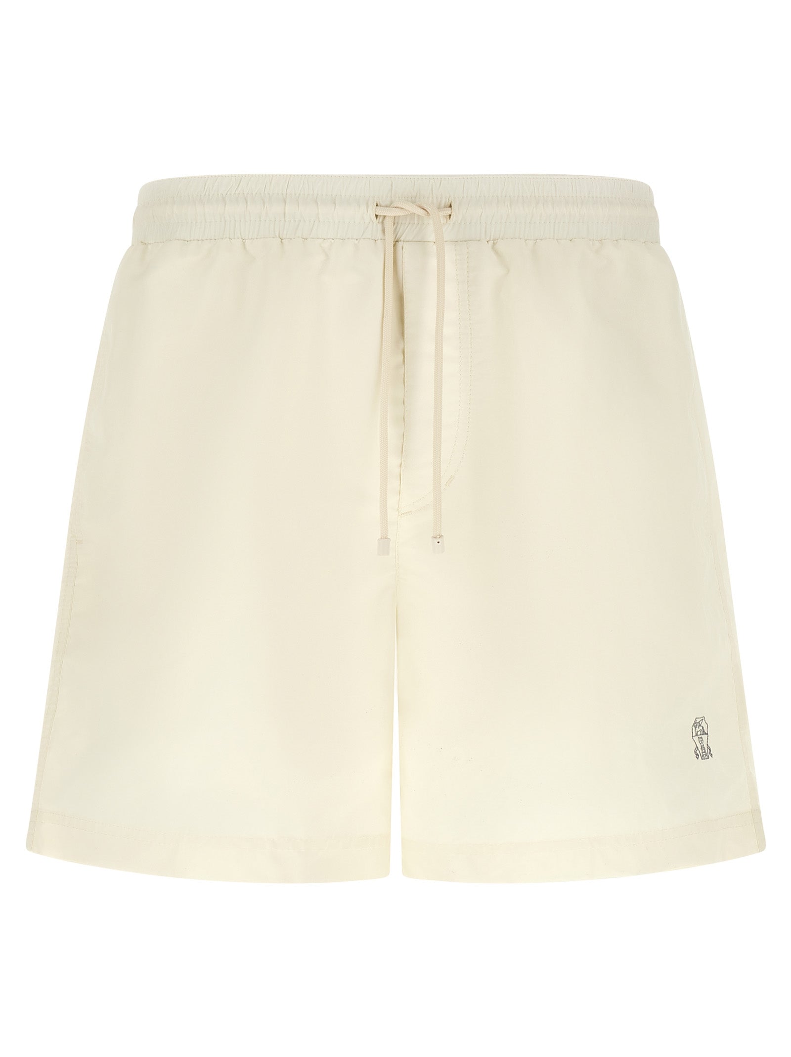 Brunello Cucinelli White Polyester Swim Shorts Brunello Cucinelli