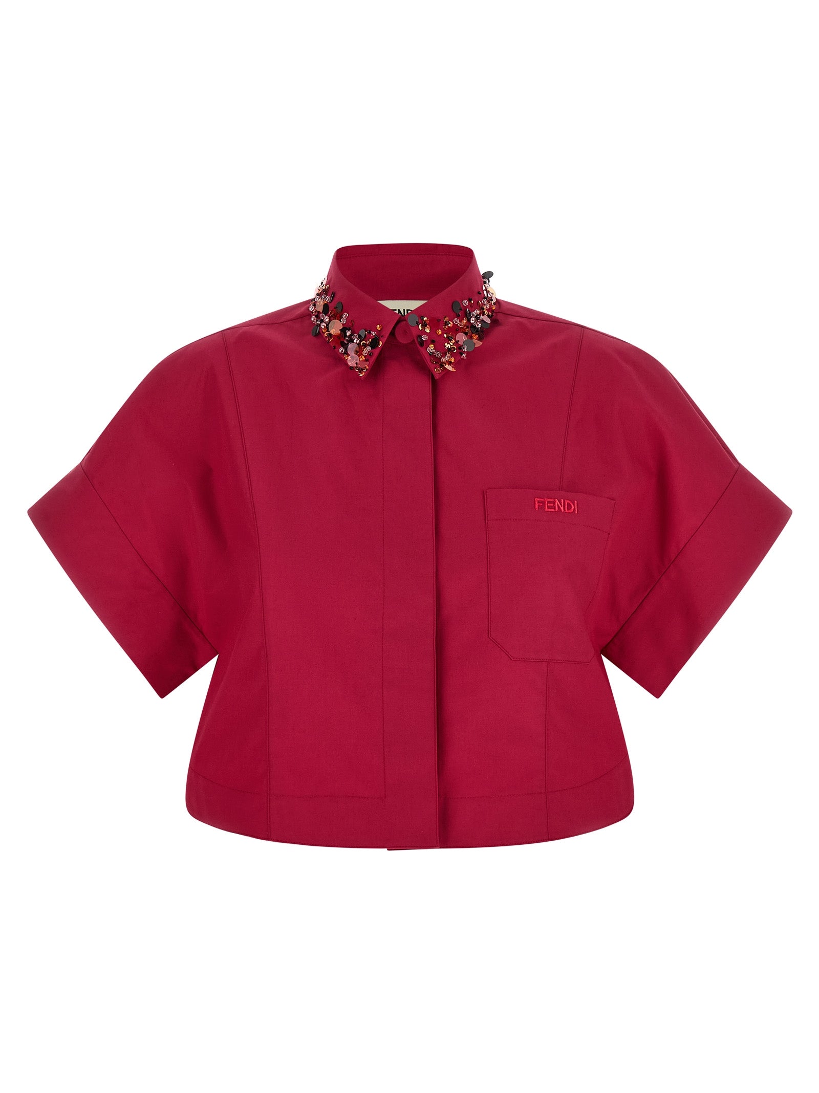 Fendi Multicolor Cotton Blouse Fendi