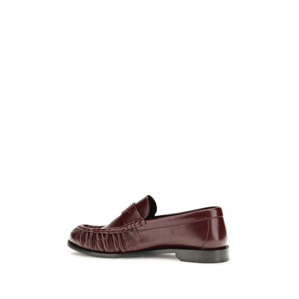 Saint Laurent Bordeaux Lamb Ovis Aries Aries Slip-On Loafers Saint Laurent