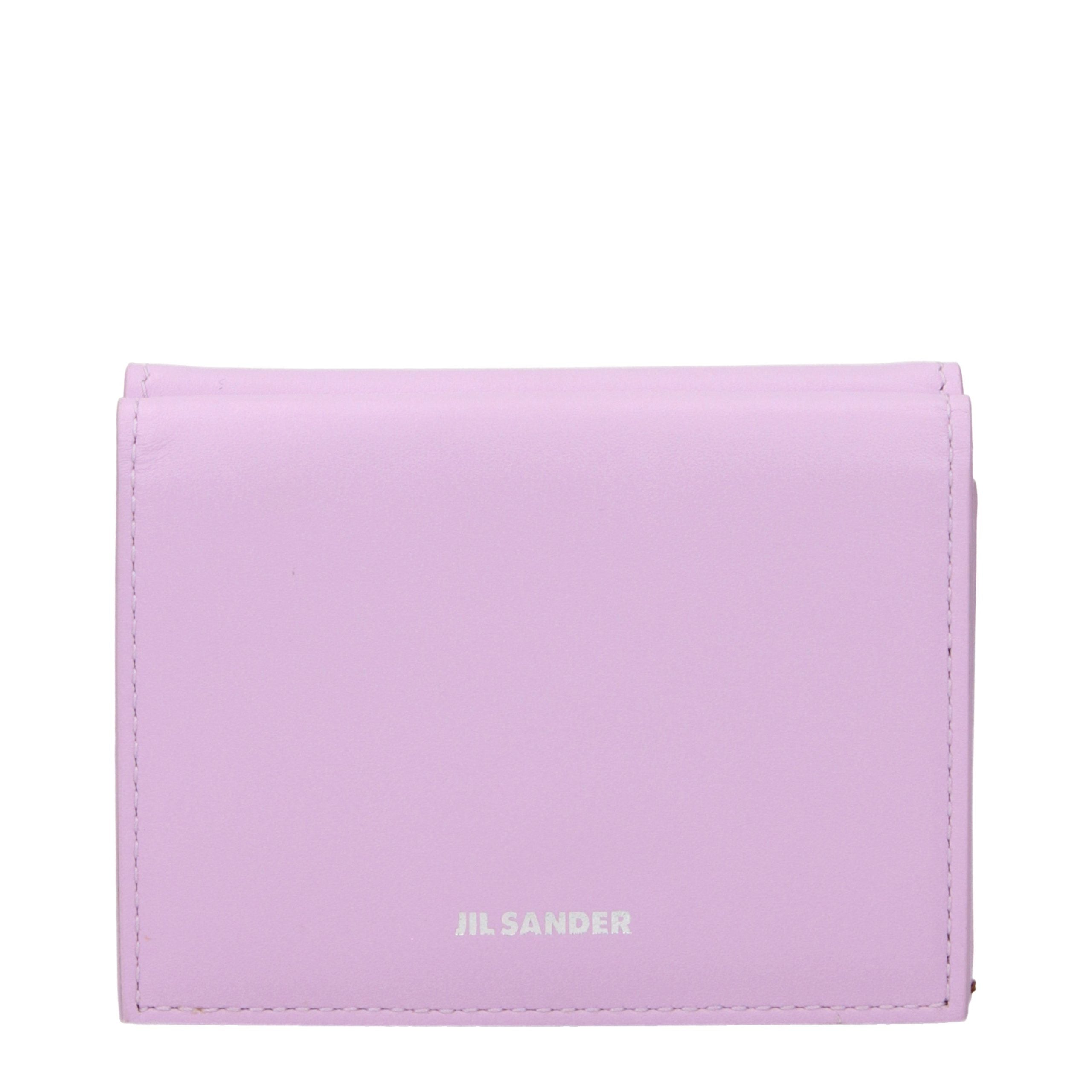 Jil Sander Pink Leather Wallet Jil Sander