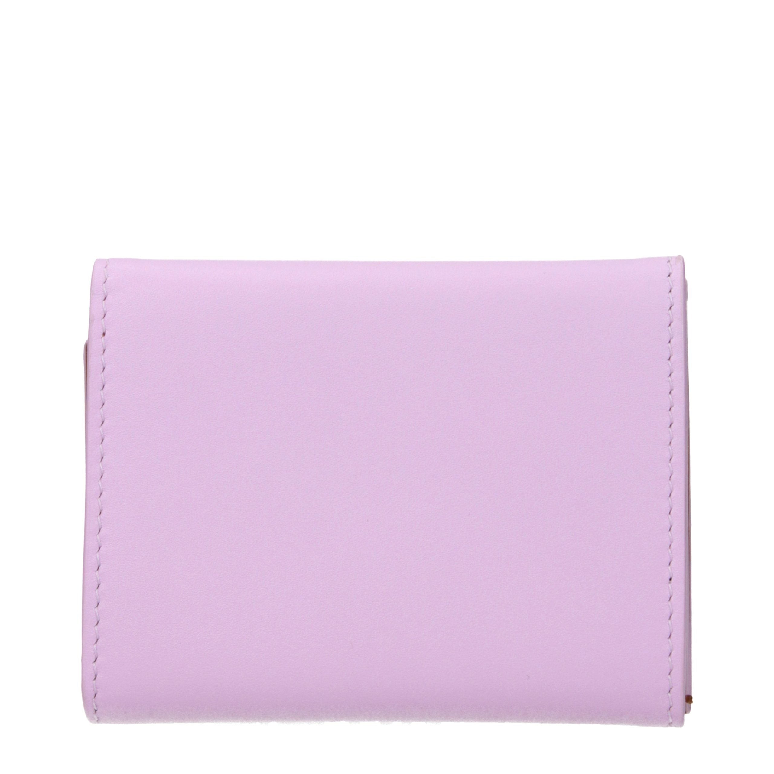 Jil Sander Pink Leather Wallet Jil Sander