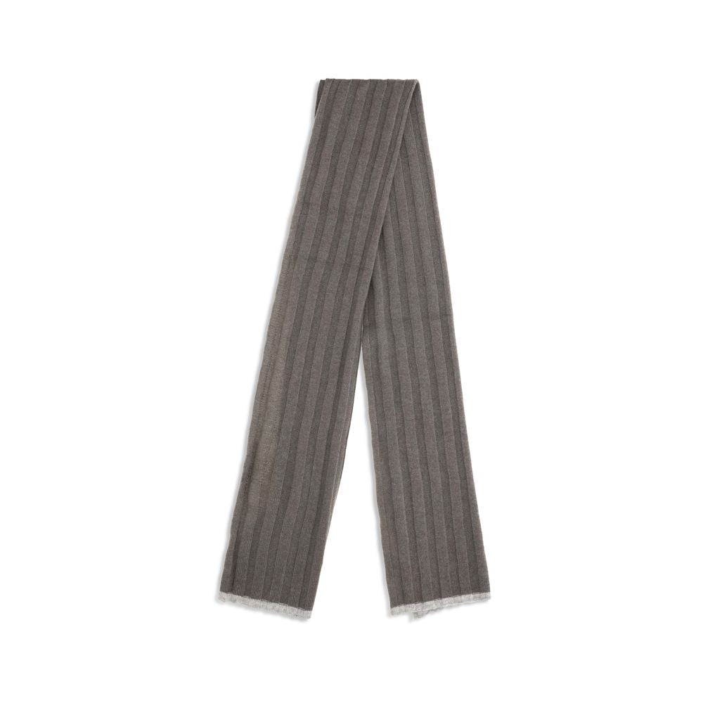 Brunello Cucinelli Brown Cashmere Scarf Brunello Cucinelli