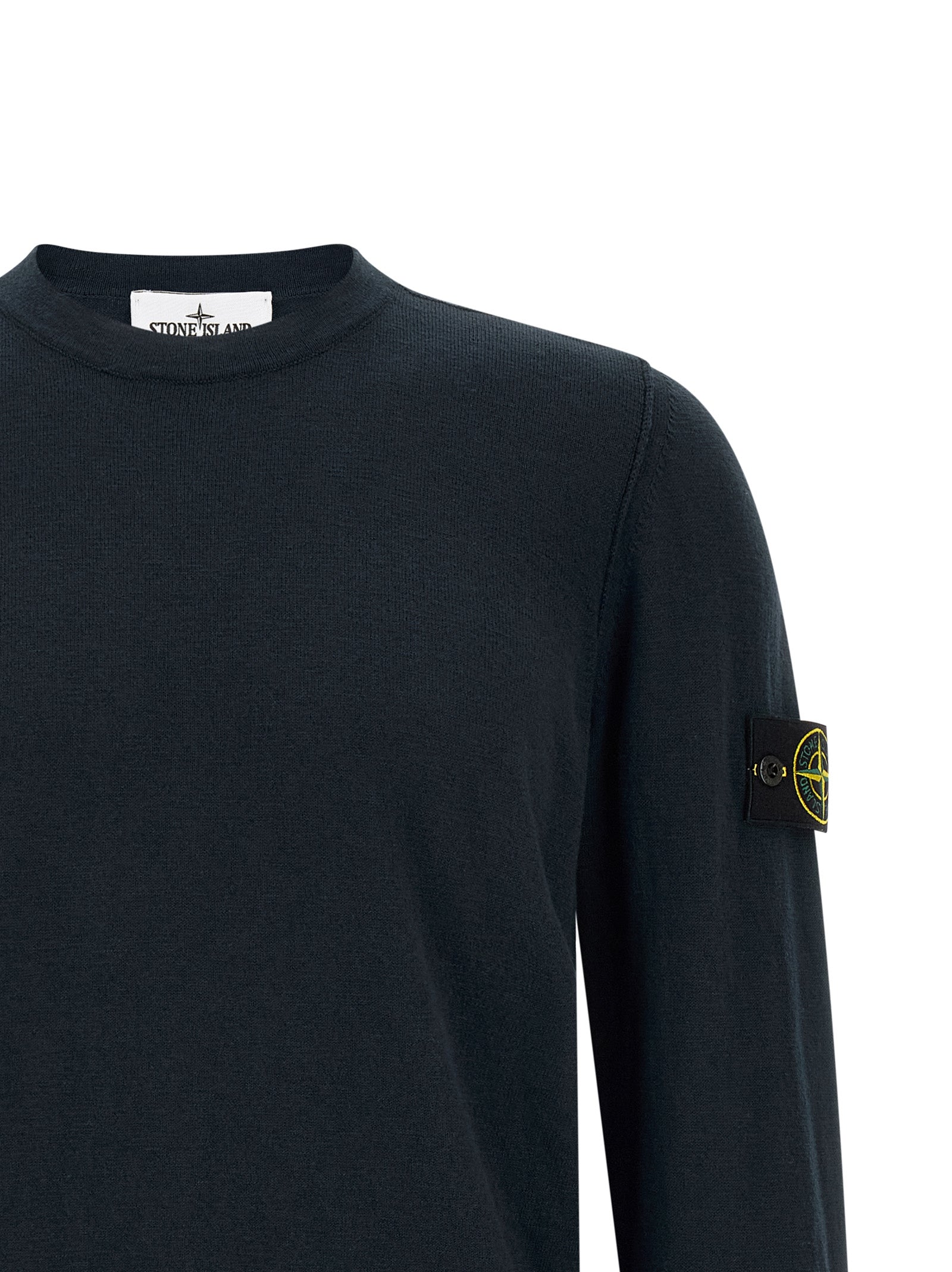 Stone Island Blue Cotton Cardigan Stone Island