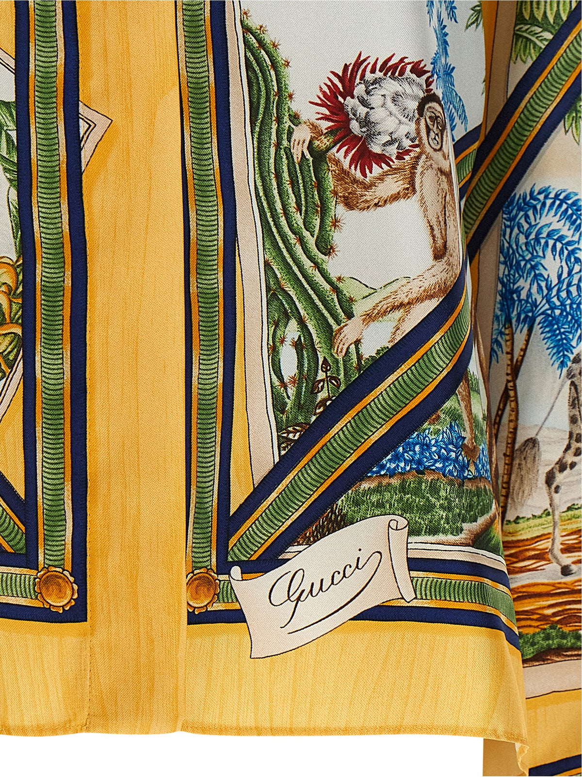 Gucci Multicolor Silk Blouse Gucci