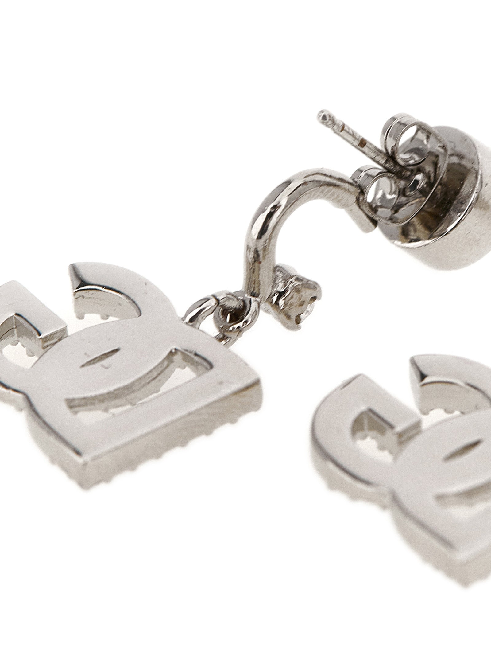 Dolce & Gabbana Silver Brass Earrings Dolce & Gabbana
