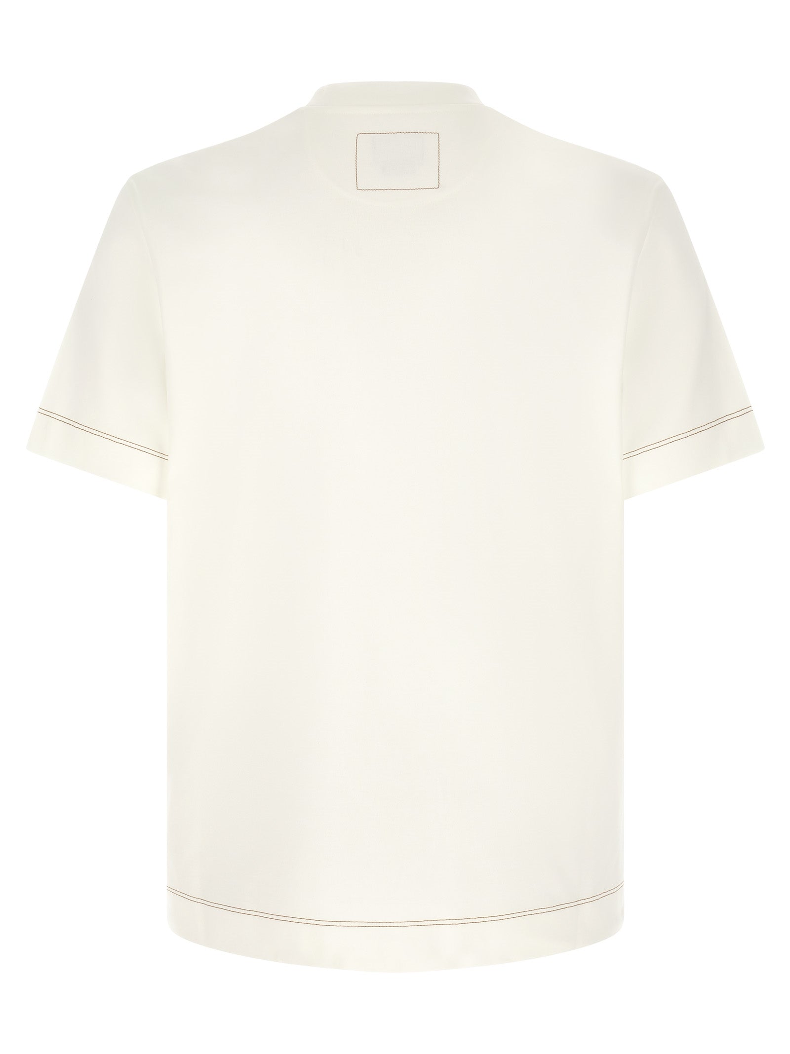 Fendi White Cotton T-Shirt Fendi