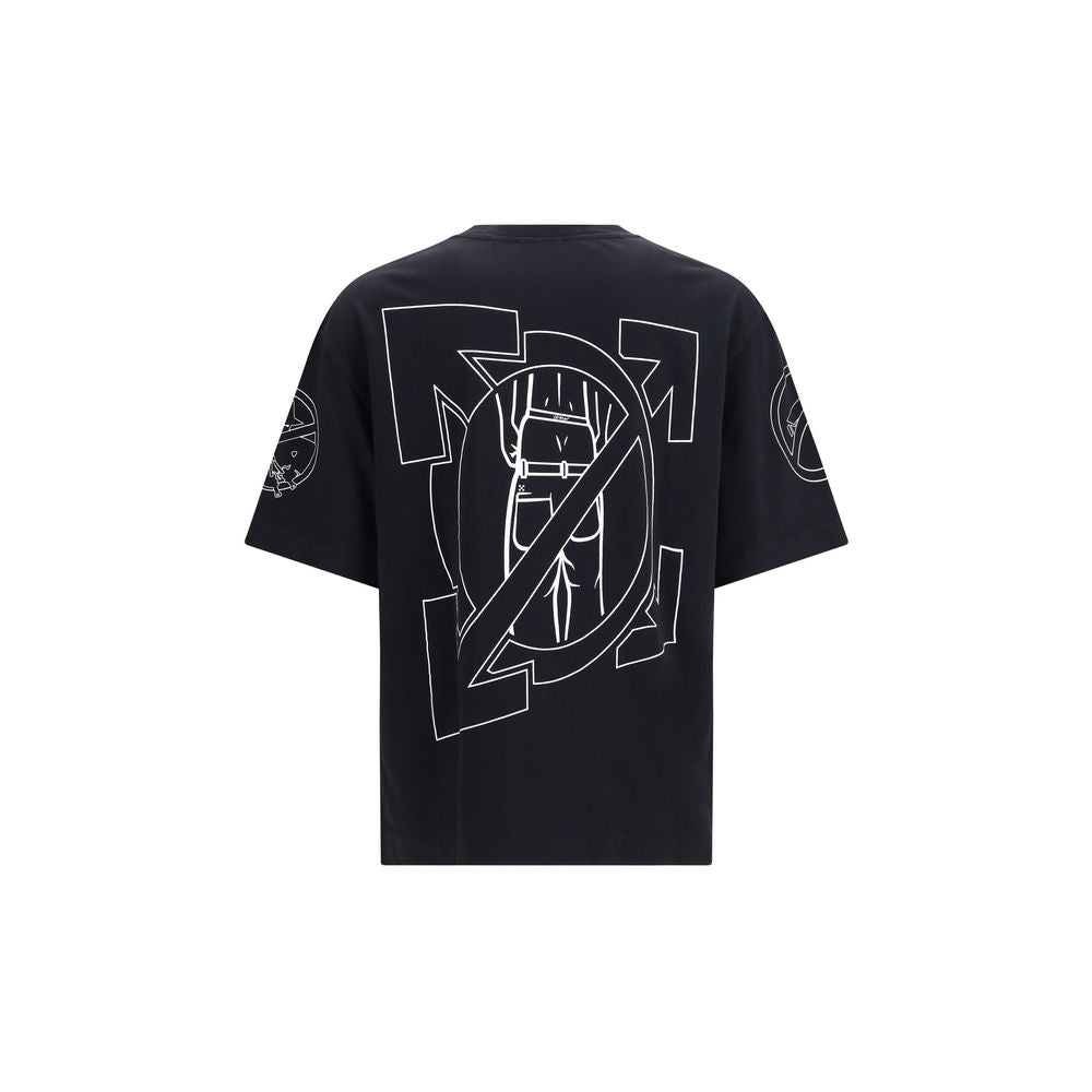 Off-White Black Cotton T-Shirt Off-White