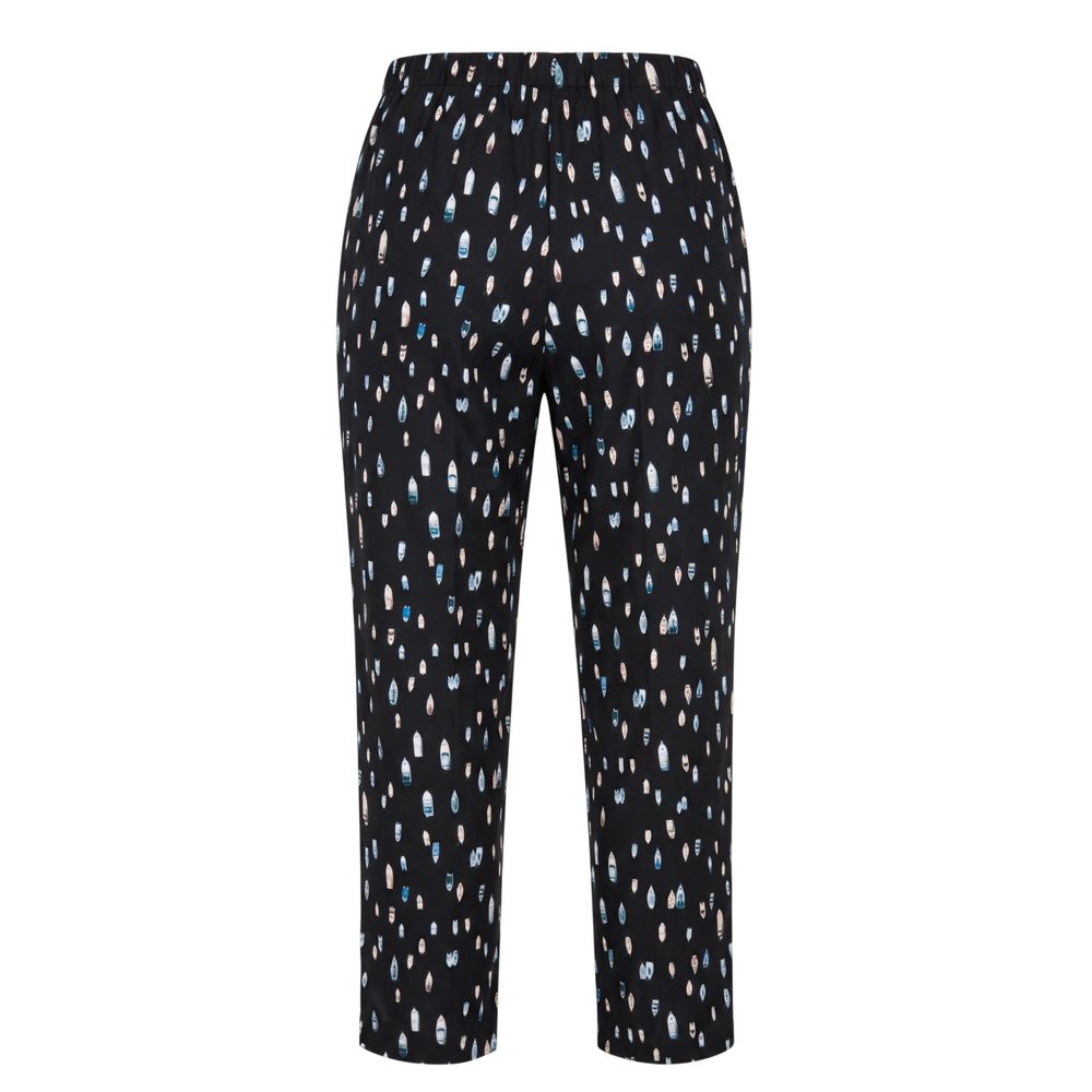 Trussardi Blue Cotton Women Pants Trussardi