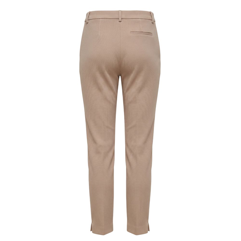 Trussardi Beige Viscose Women Pants Trussardi