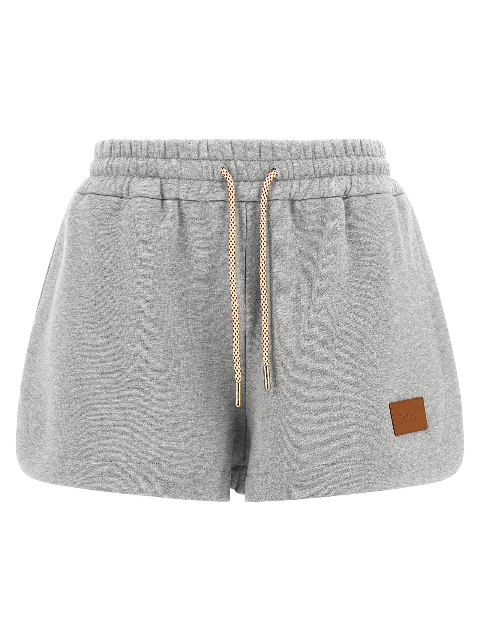 Fendi Gray Cotton Bermuda Shorts Fendi