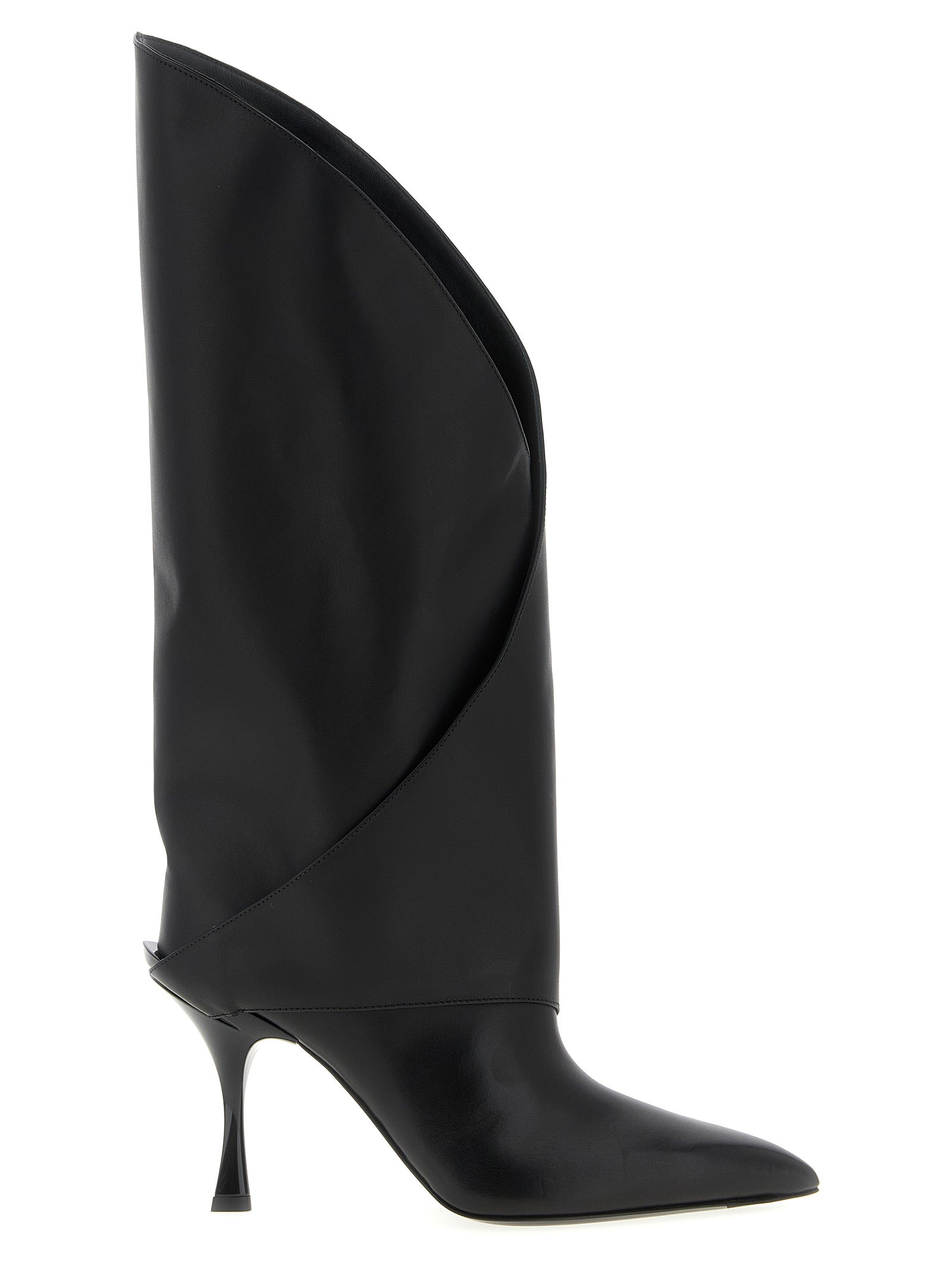 Balmain Black Calfskin Over The Knee Balmain