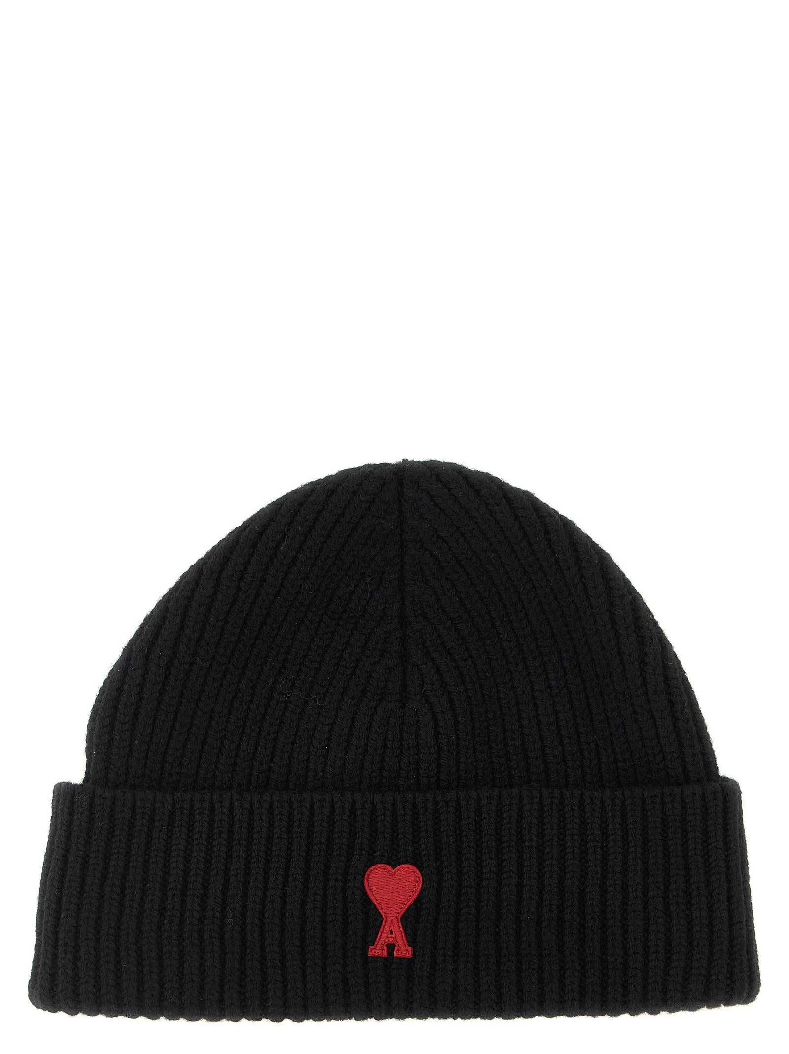 Ami Paris Black Wool Beanie Ami Paris