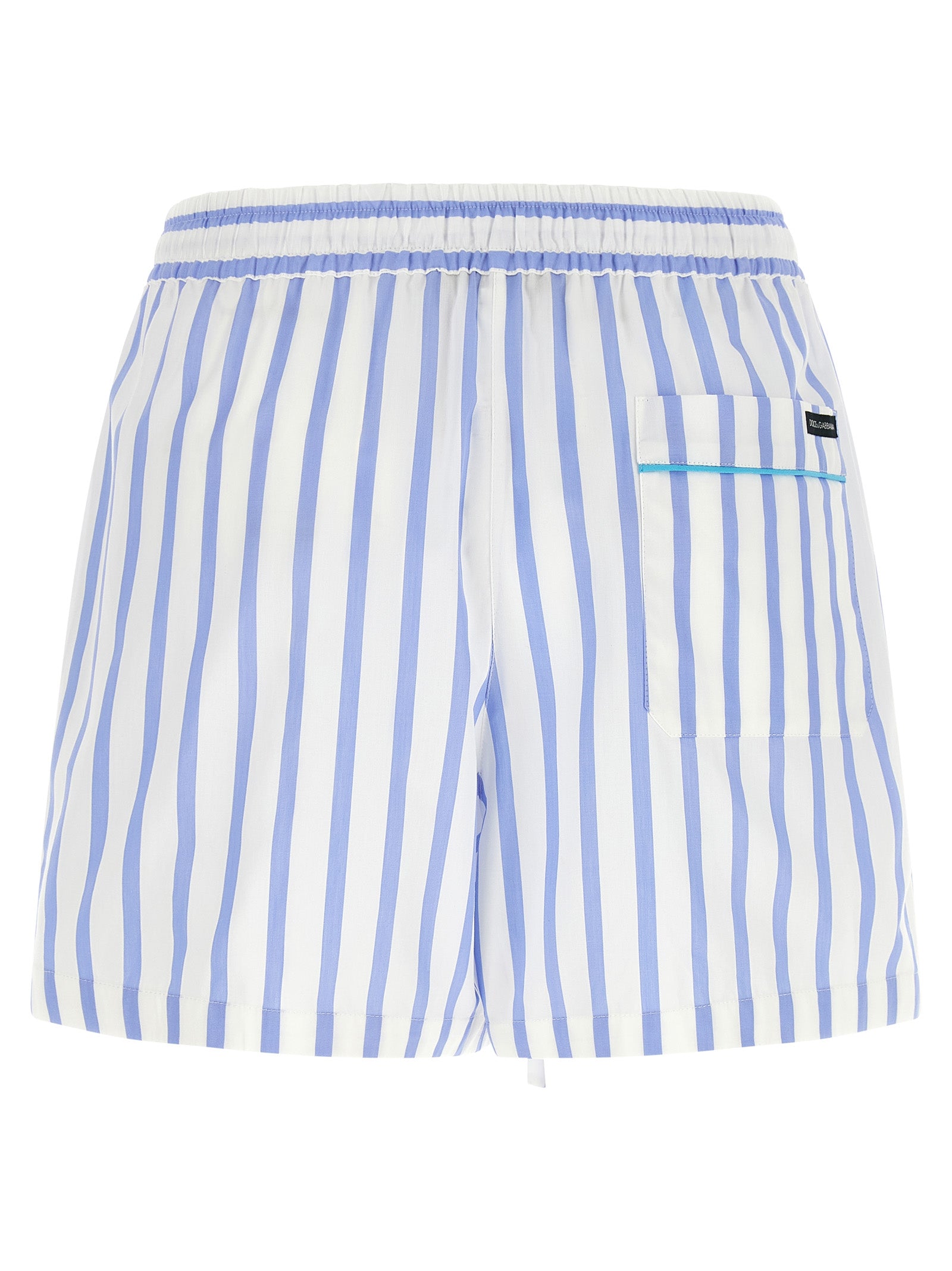 Dolce & Gabbana Blue Cotton Bermuda Shorts Dolce & Gabbana