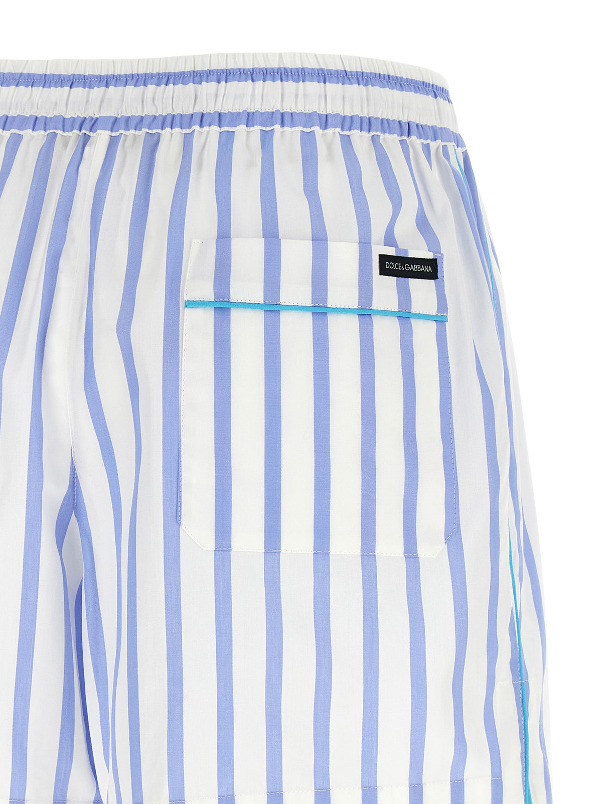 Dolce & Gabbana Blue Cotton Bermuda Shorts Dolce & Gabbana