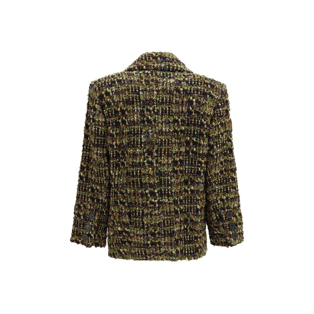 Saint Laurent Multicolor Wool Oves Aries Full-Length Jacket Saint Laurent