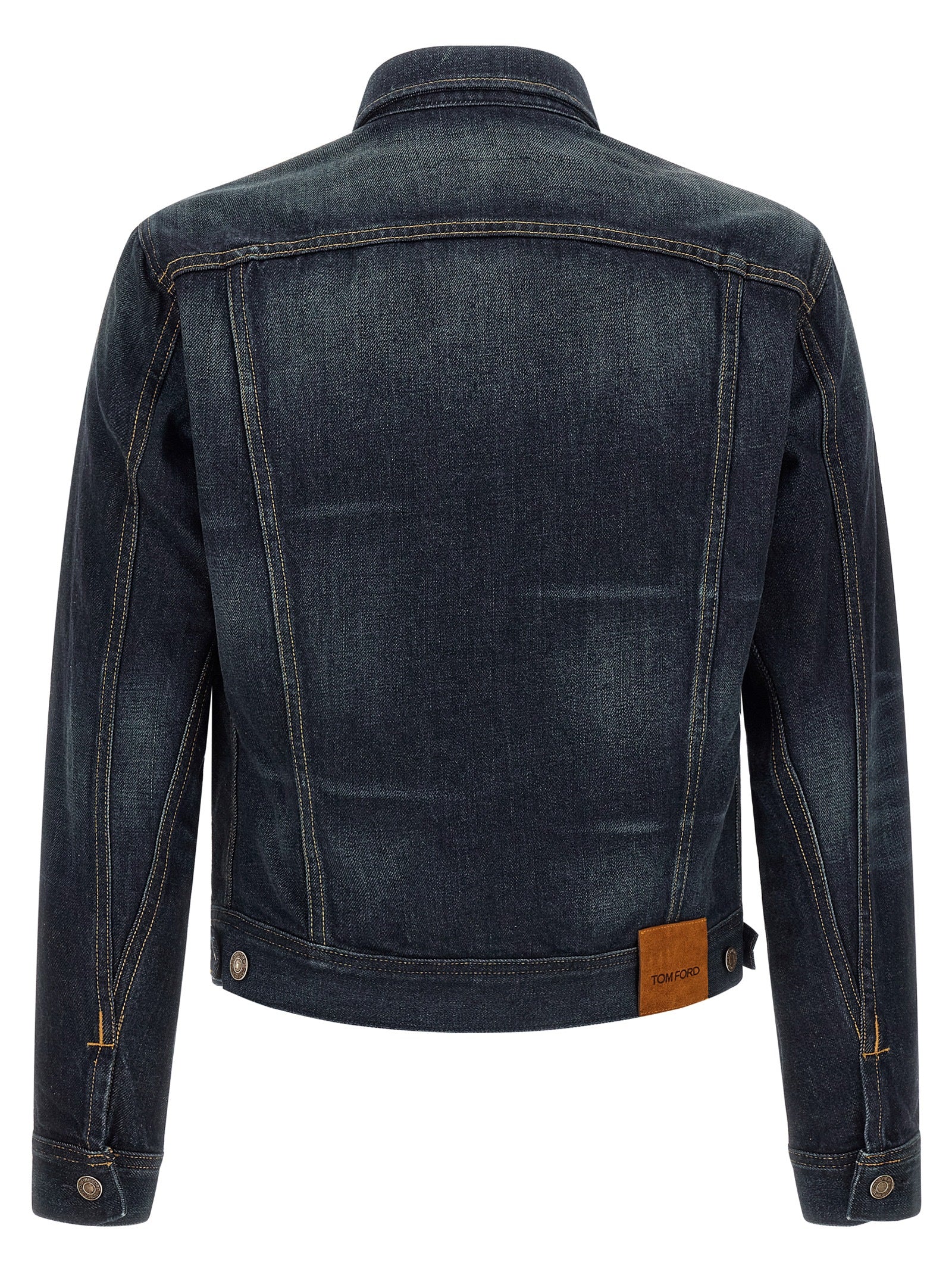 Tom Ford Blue Cotton Denim Jacket Tom Ford