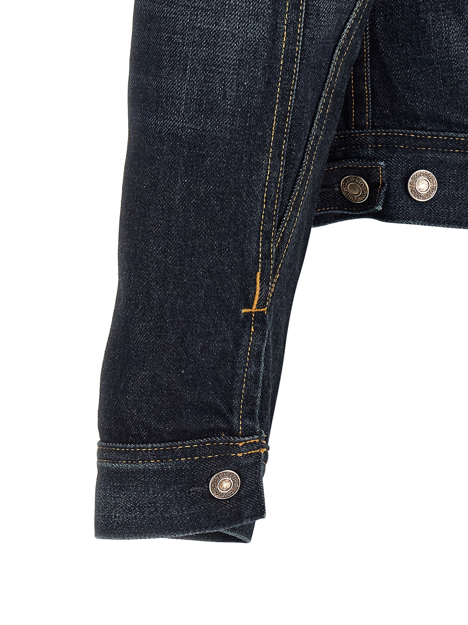 Tom Ford Blue Cotton Denim Jacket Tom Ford