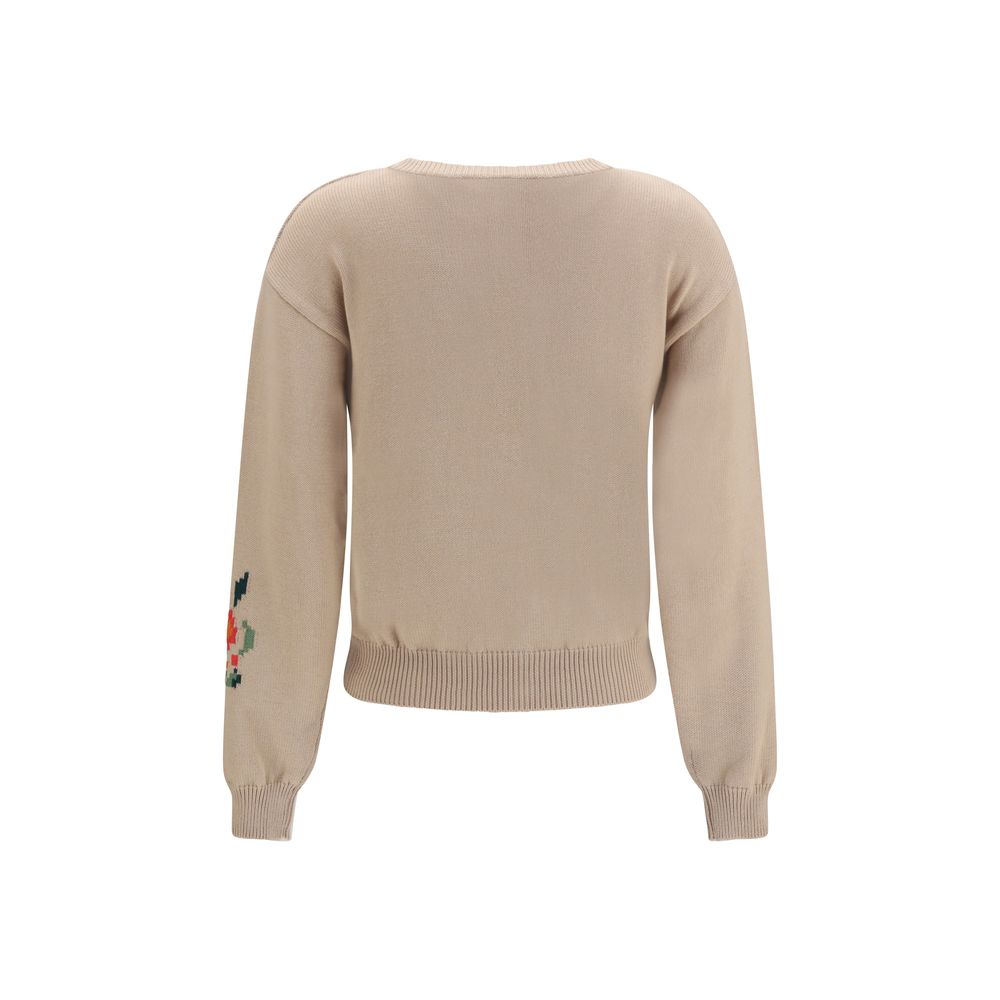 Max Mara Beige Cotton Cardigan Max Mara