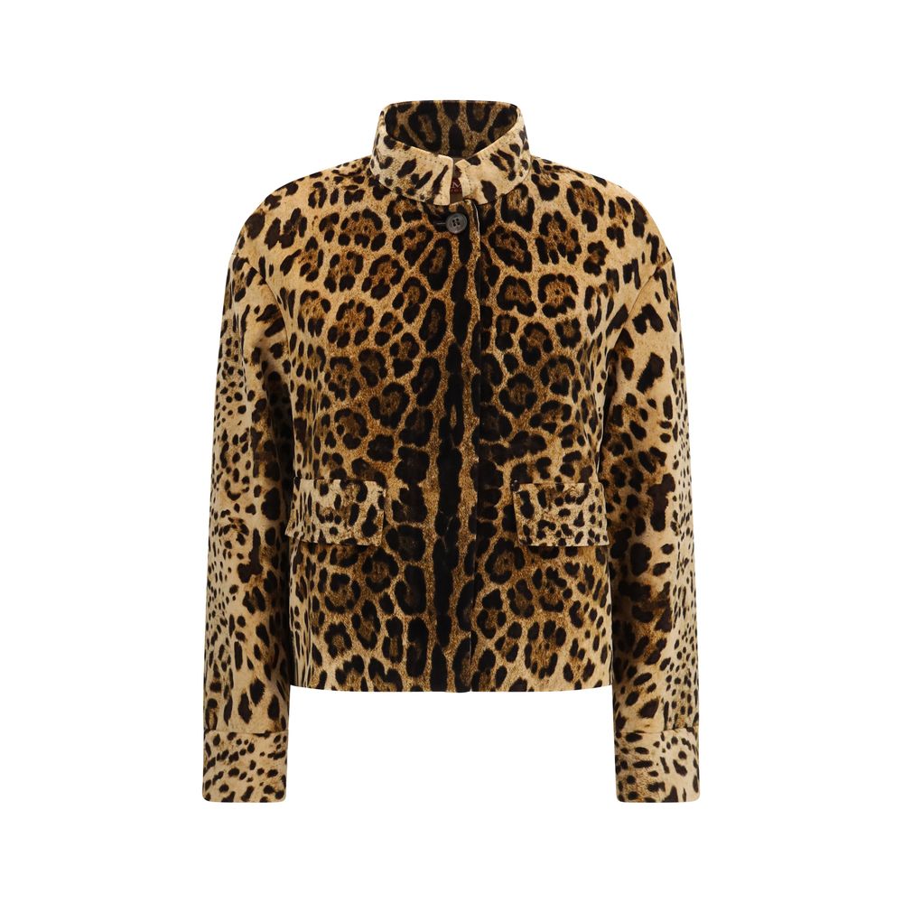 Max Mara Brown Cotton Full-Length Jacket Max Mara