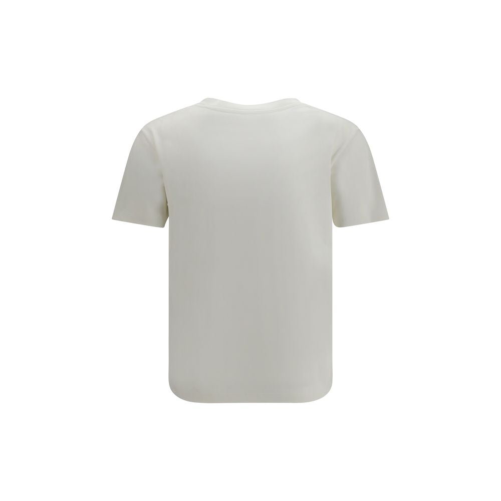 Saint Laurent White Cotton T-Shirt Saint Laurent