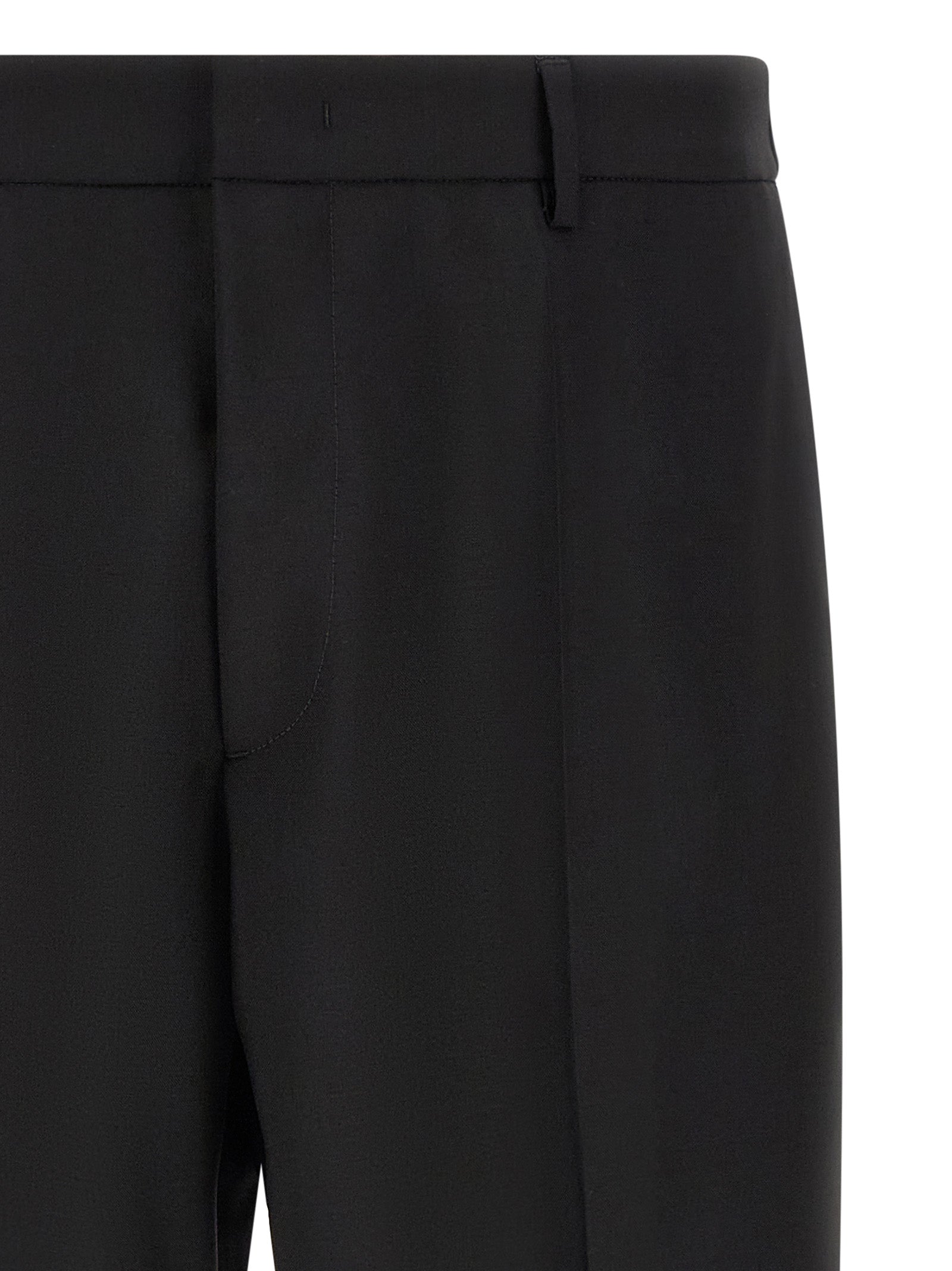 Jil Sander Black Virgin Wool Cropped Pants Jil Sander