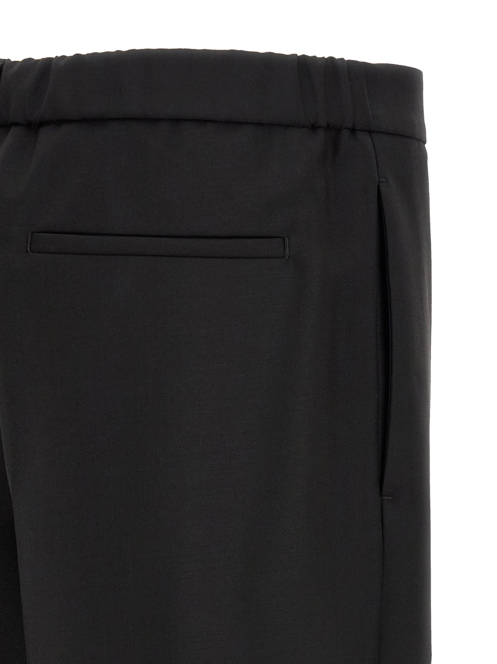 Jil Sander Black Virgin Wool Cropped Pants Jil Sander