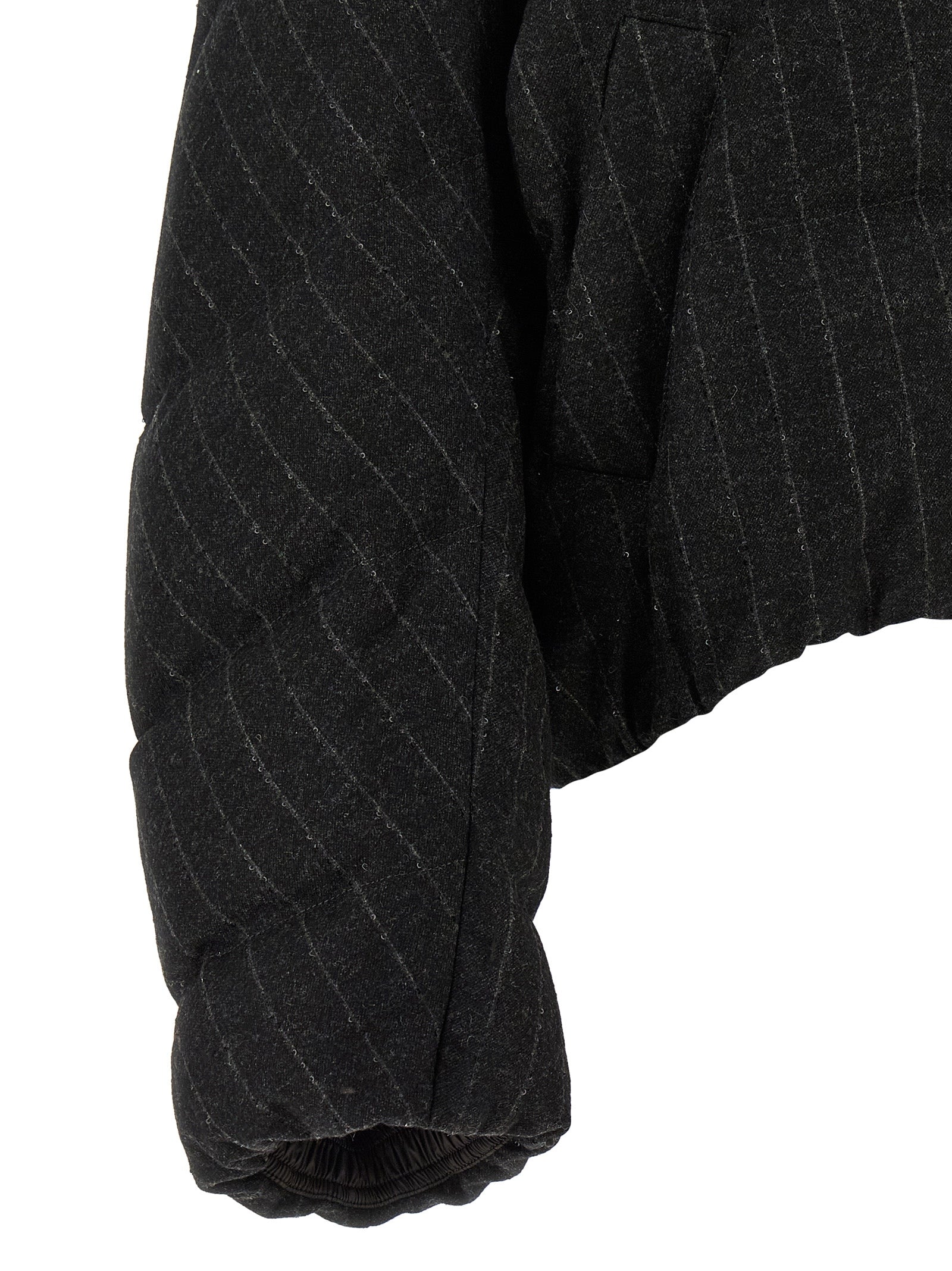 Brunello Cucinelli Gray Virgin Wool Full-Length Jacket Brunello Cucinelli