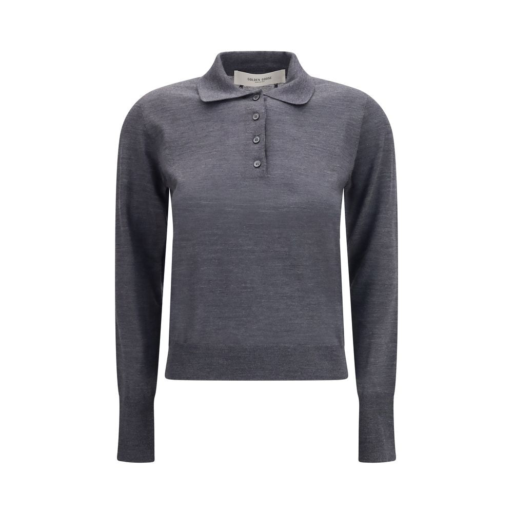 Golden Goose Gray Wool Oves Aries Shirt Golden Goose