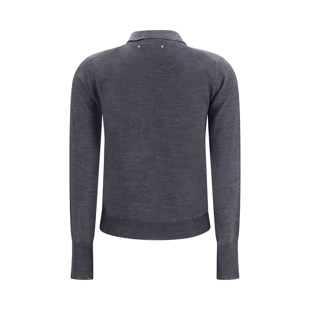 Golden Goose Gray Wool Oves Aries Shirt Golden Goose