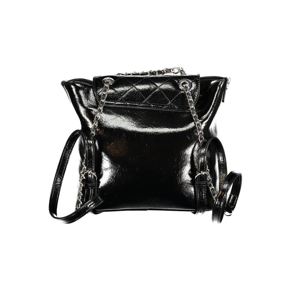 Mario Valentino Black Polyurethane Women's Backpack Mario Valentino