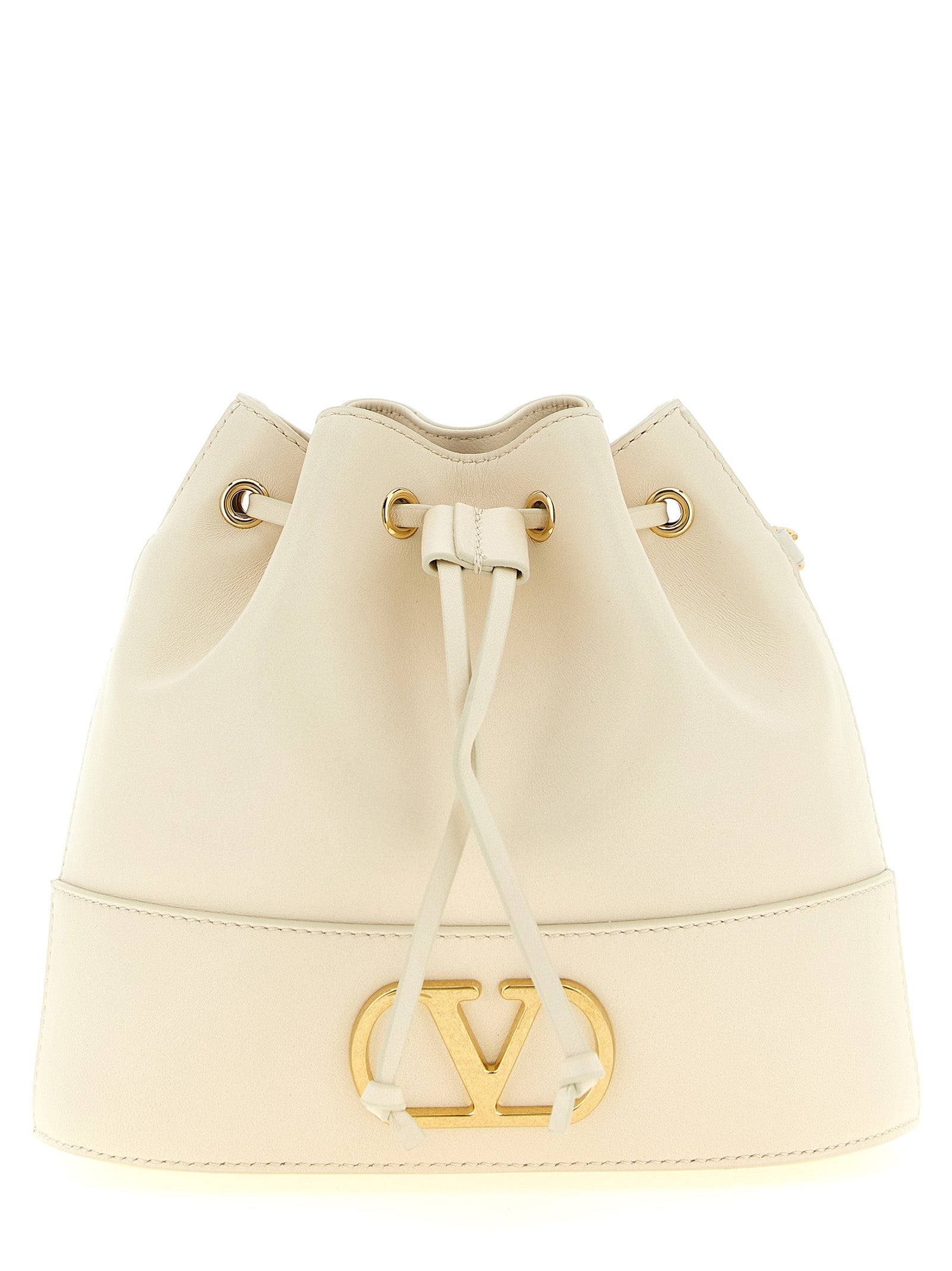 Valentino Garavani White Lamb Leather Crossbody Bag Valentino Garavani