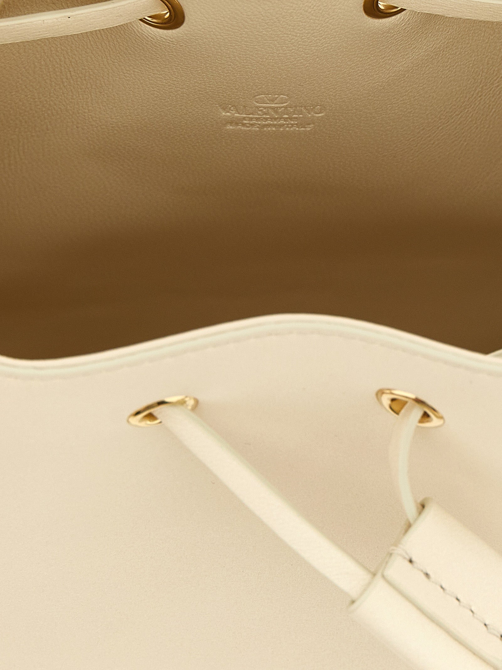 Valentino Garavani White Lamb Leather Crossbody Bag Valentino Garavani