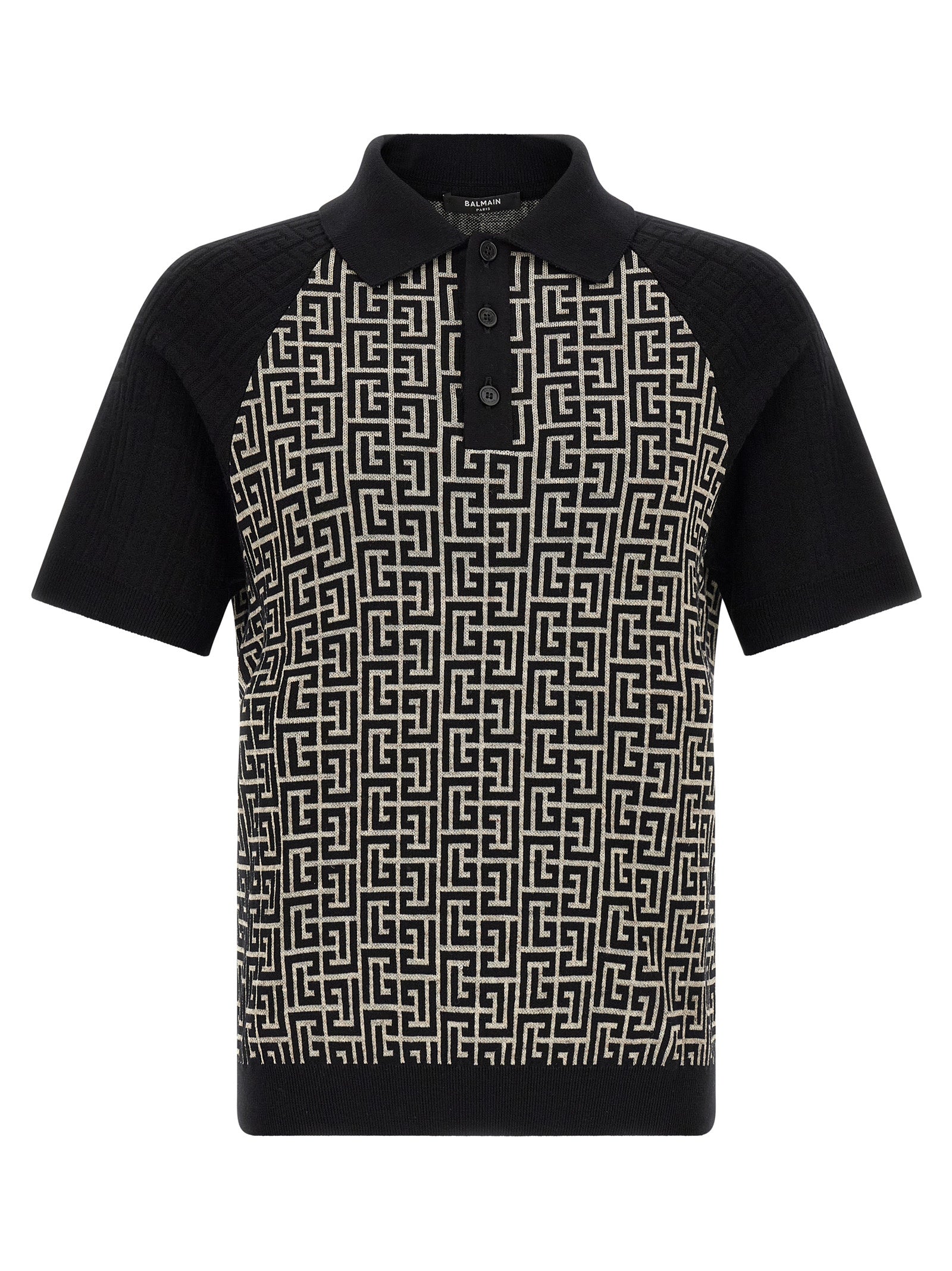 Balmain Bicolor Cotton Polo Shirt Balmain