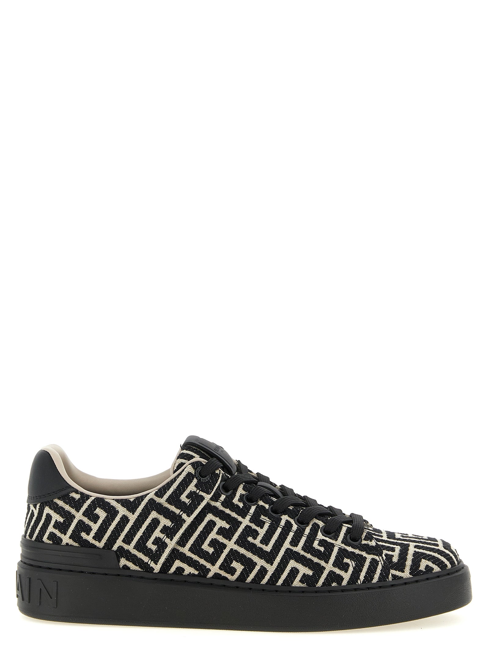 Balmain Bicolor Cotton Low Top Sneakers Balmain