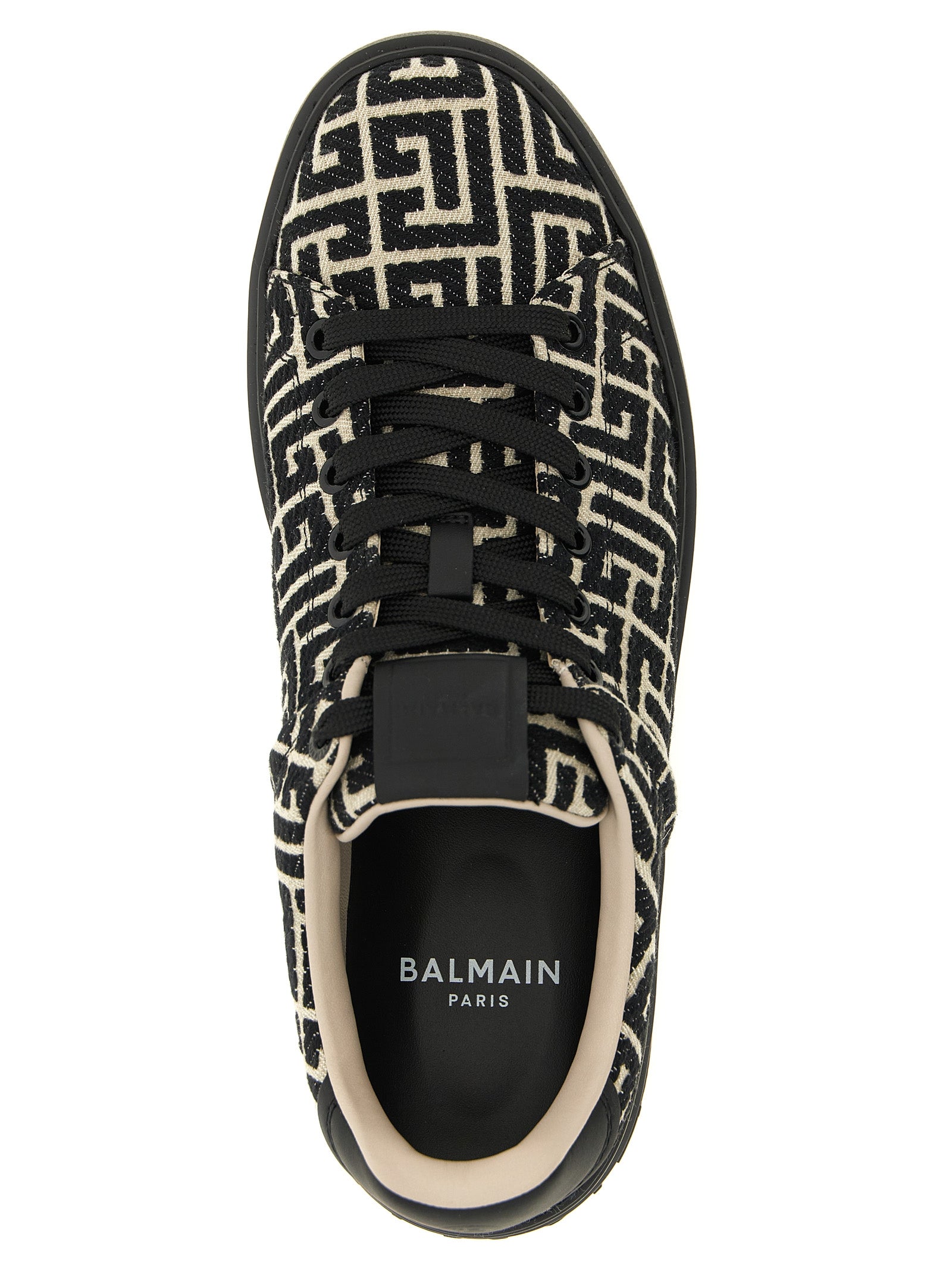 Balmain Bicolor Cotton Low Top Sneakers Balmain