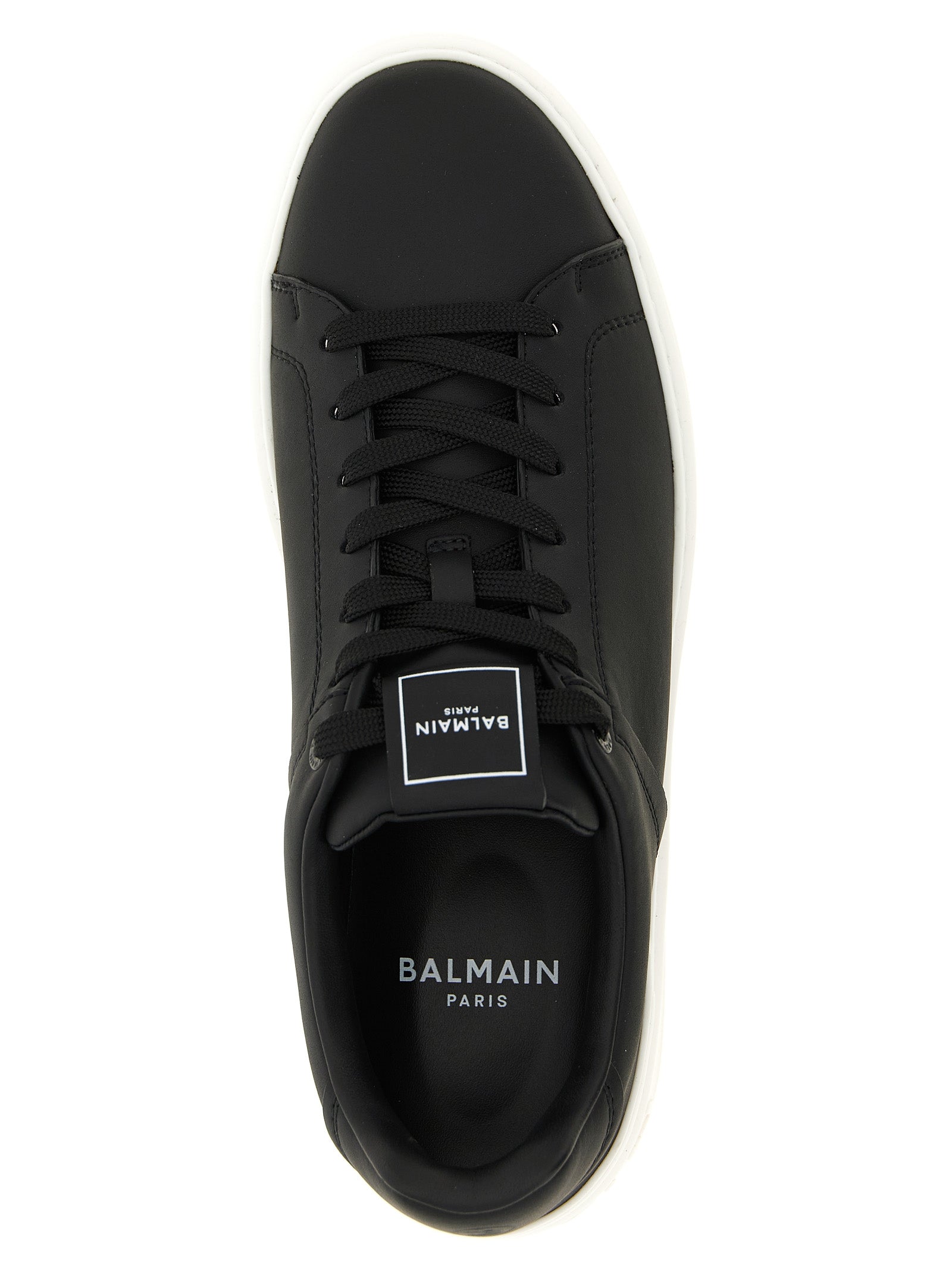 Balmain Bicolor Calfskin Low Top Sneakers Balmain