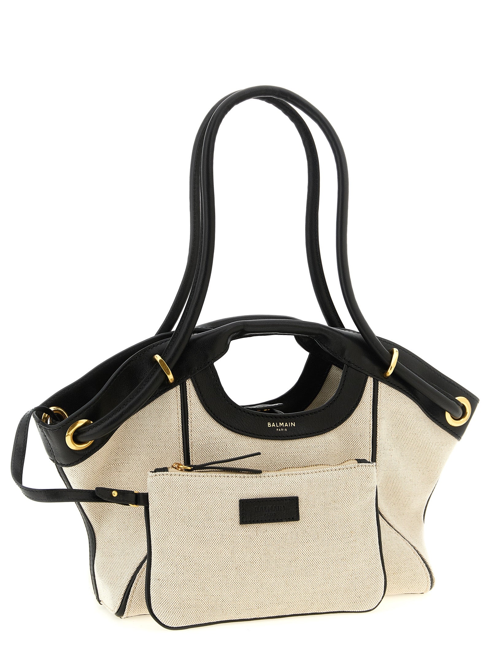 Balmain Bicolor Cotton Tote Bag Balmain