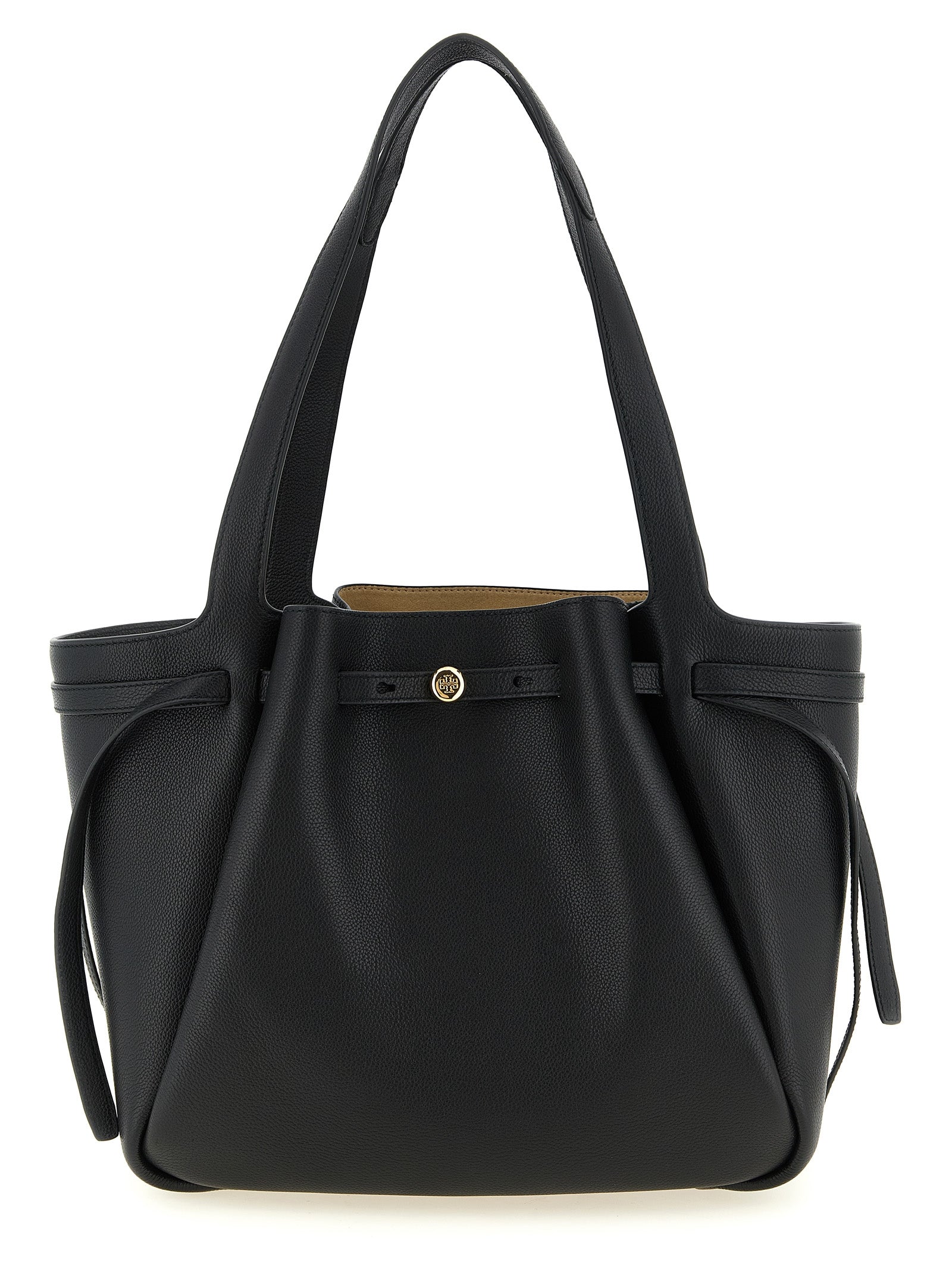 Tory Burch Black Cowhide Tote Bag Tory Burch