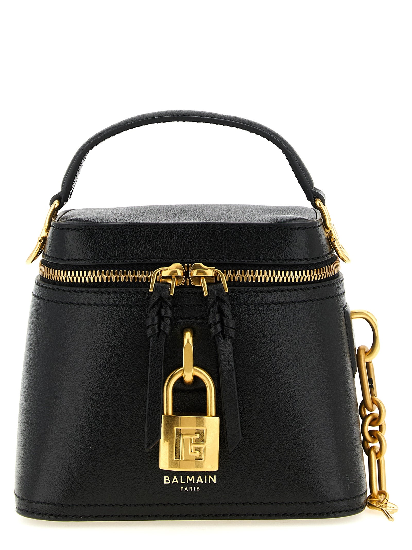 Balmain Black Buffalo Leather Handbag Balmain
