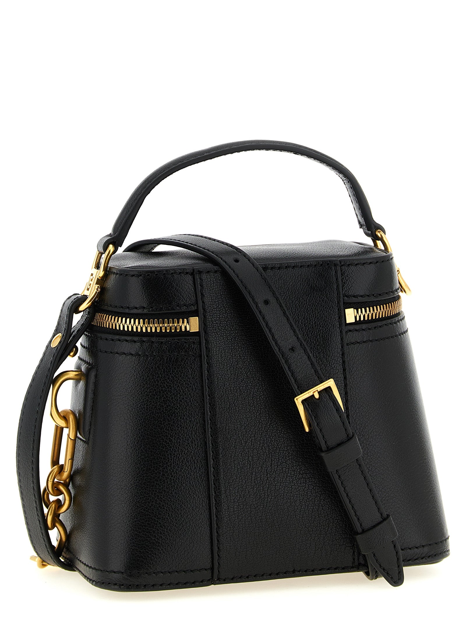 Balmain Black Buffalo Leather Handbag Balmain