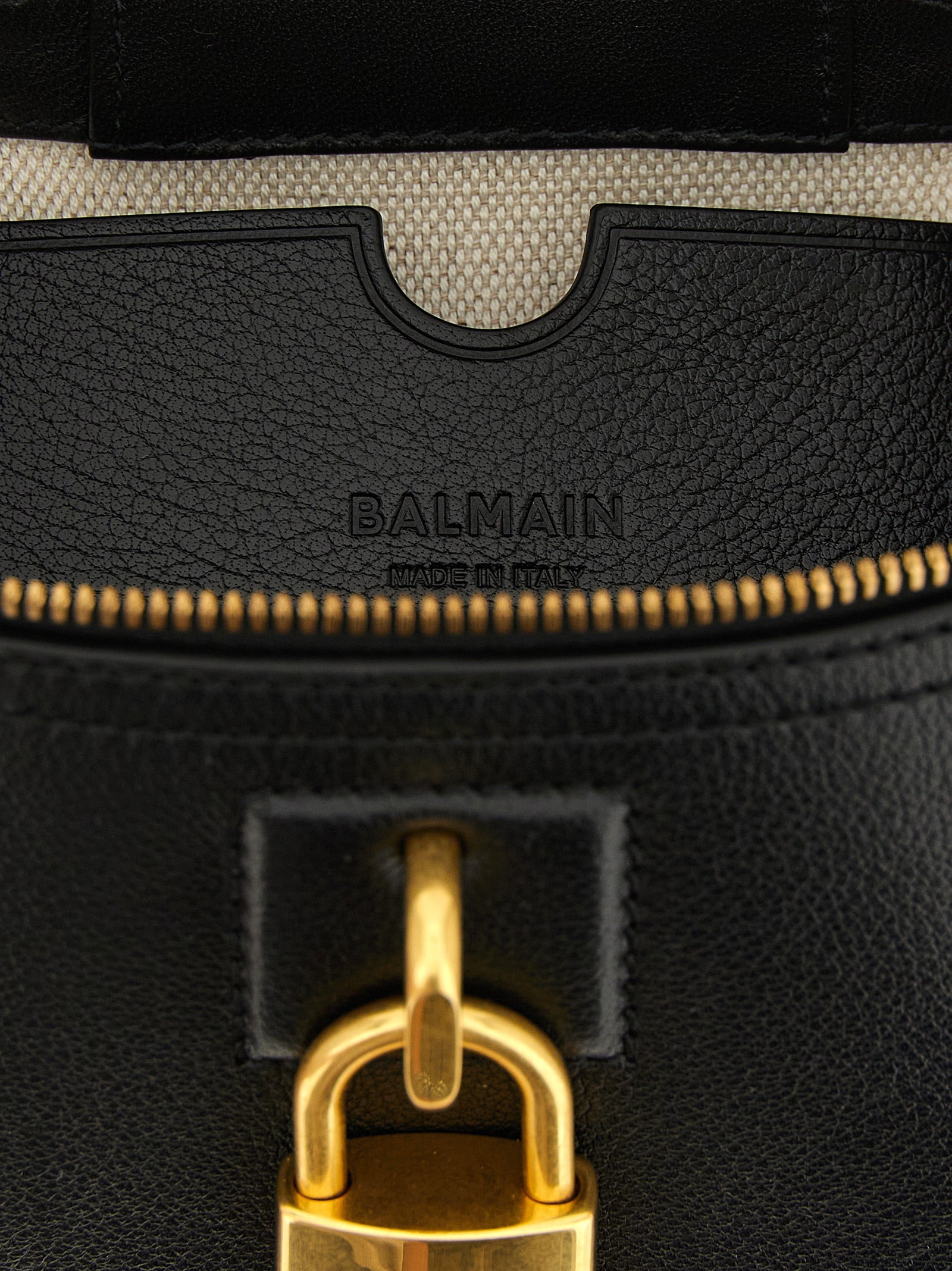 Balmain Black Buffalo Leather Handbag Balmain