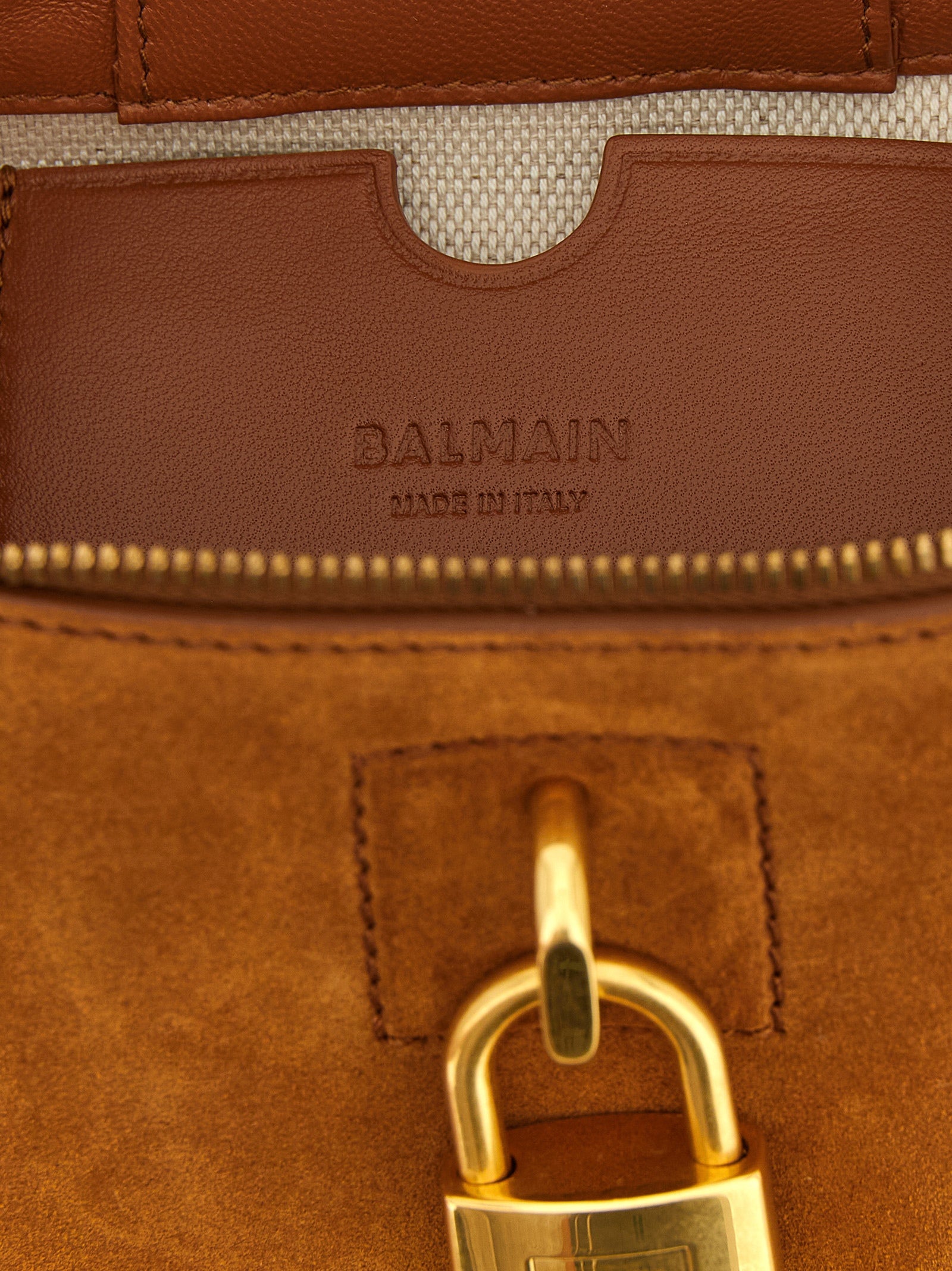 Balmain Brown Calfskin Handbag Balmain