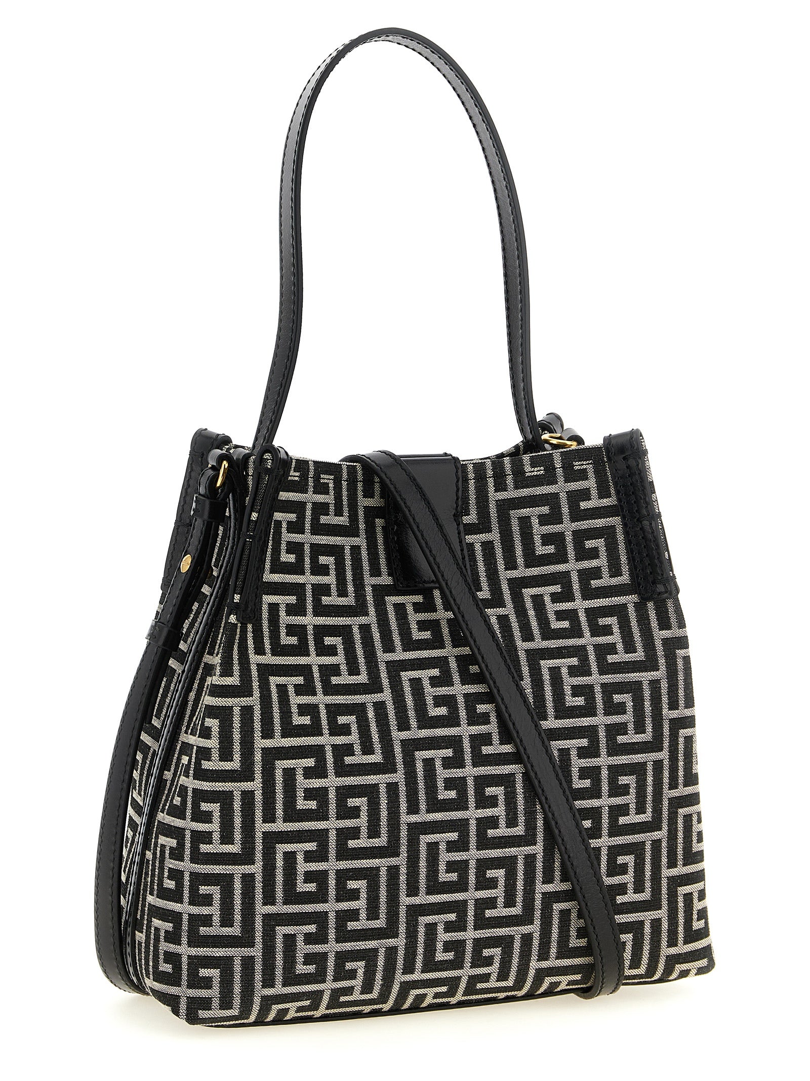 Balmain Bicolor Cotton Shoulder Bag Balmain
