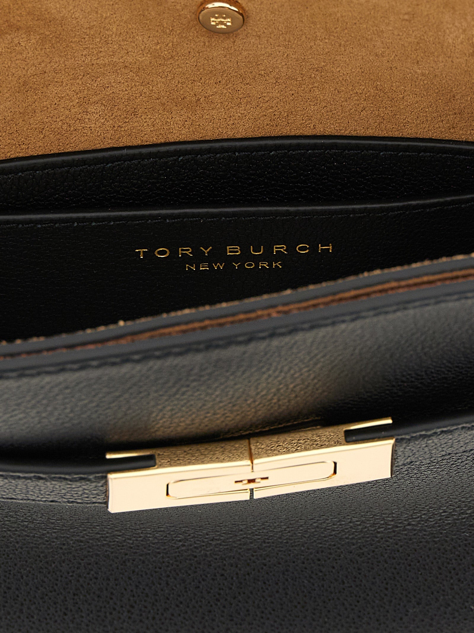 Tory Burch Black Lambskin Crossbody Bag Tory Burch