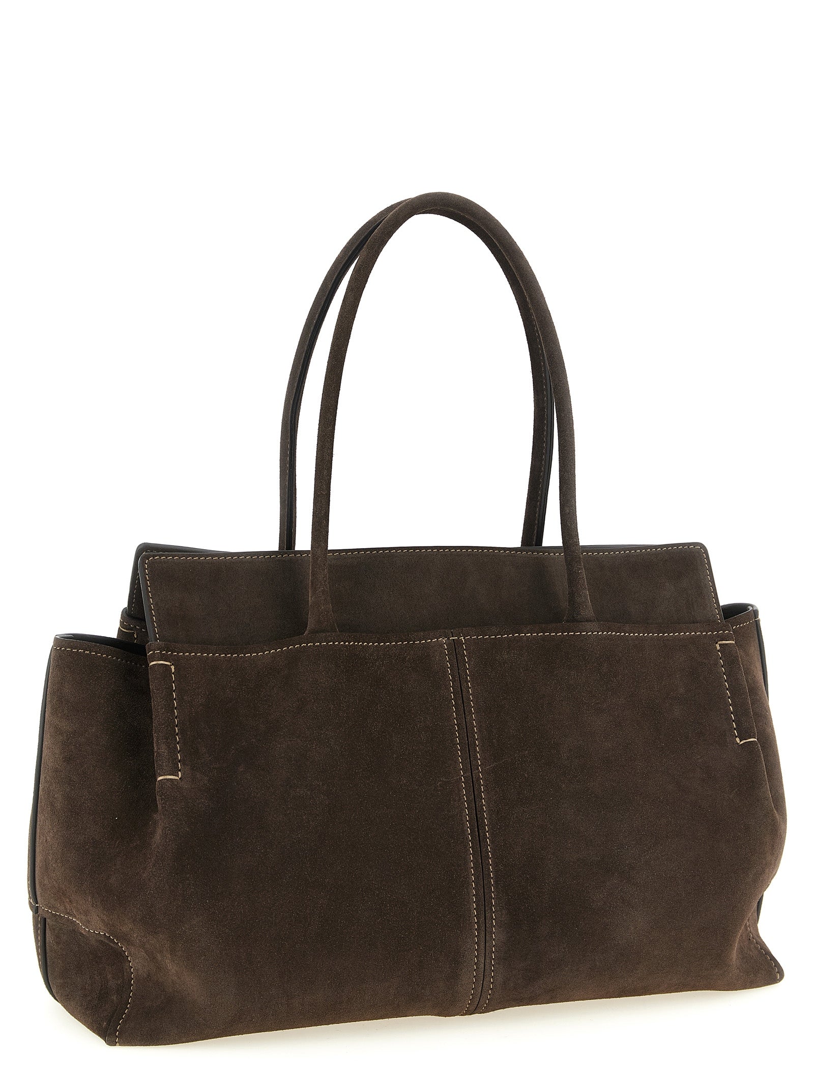 Tod's Brown Calfskin Handbag Tod's