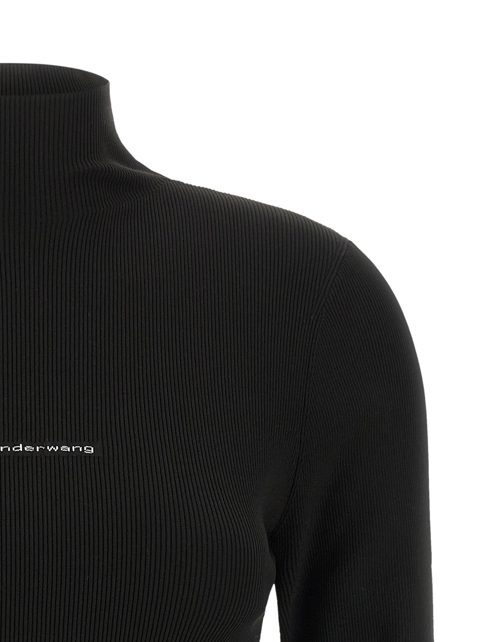 Alexander Wang Black Polyamide Cardigan Alexander Wang